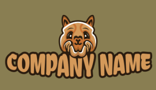 animal logo maker camel face mascot