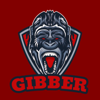 animal logo icon roaring gorilla face in shield