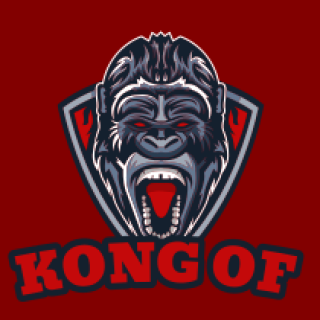 animal logo icon roaring gorilla face in shield