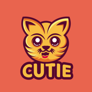 cute kitten mascot