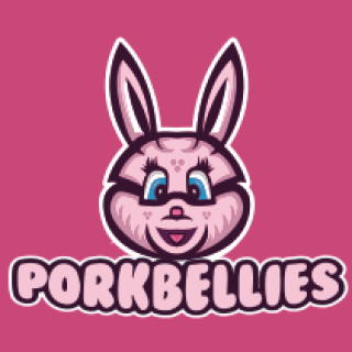 pet logo female bunny with pointy ears