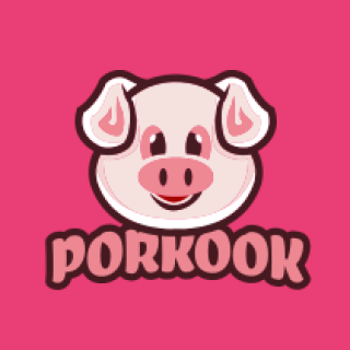 animal logo online smiley pig mascot