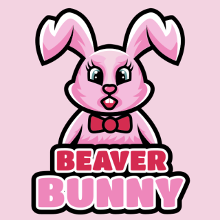 Cute bunny mascot
