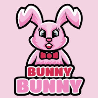 pet logo maker cute bunny mascot
