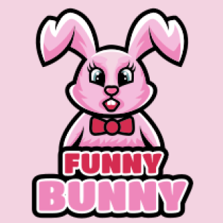 pet logo maker cute bunny mascot