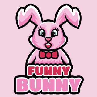 Cute bunny mascot