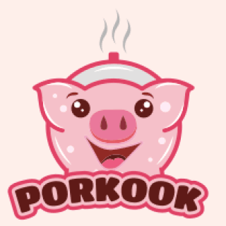 animal logo online happy piglet mascot