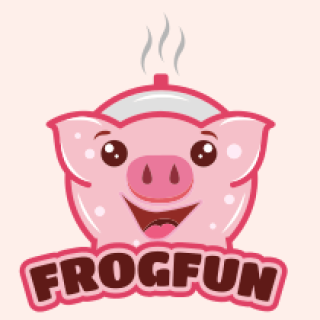 animal logo online happy piglet mascot