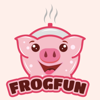 animal logo online happy piglet mascot