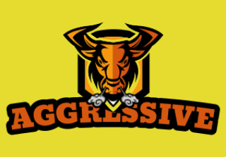 mascot logo image angry bull face