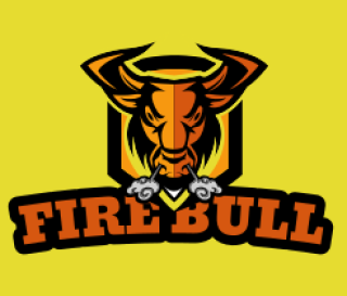 mascot logo image angry bull face