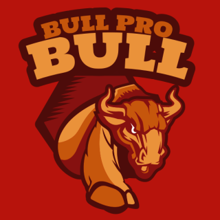 aggressive bull mascot