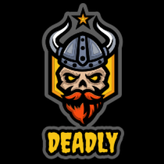 games logo skull with beard and helmet  