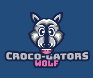 animal logo maker crazy wolf mascot