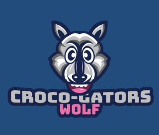 animal logo maker crazy wolf mascot