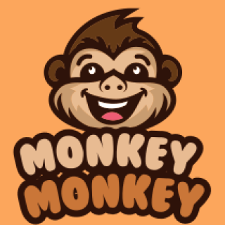 animal logo cheeky monkey mascot