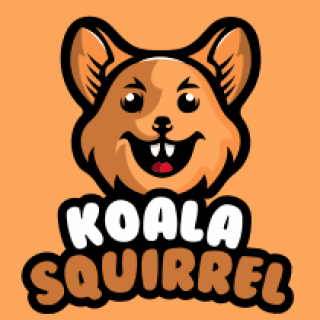 animal logo happy face squirrel mascot