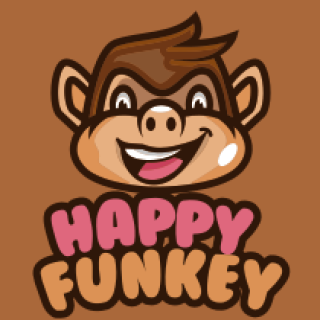 animal logo online happy monkey mascot