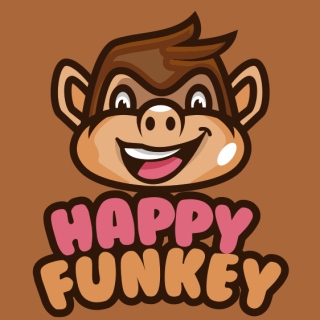 mascot happy head of monkey