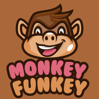 mascot happy head of monkey