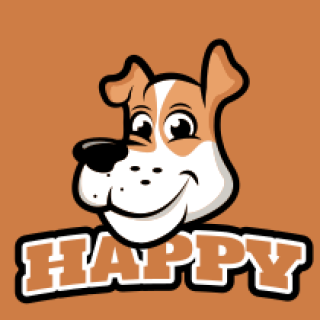 pet logo template cute dog mascot