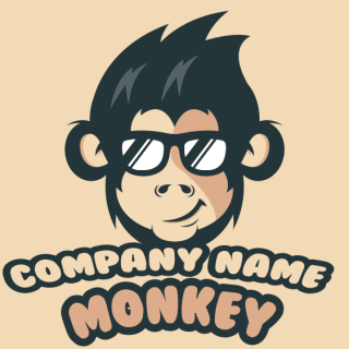 geeky monkey mascot