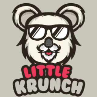 animal logo cool koala mascot wearing glasses