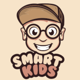 education logo happy boy in glasses with cap