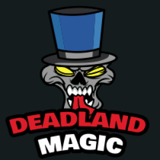 gaming logo skull with tongue out in magic hat