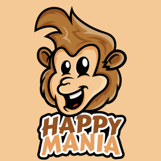 joyful monkey mascot