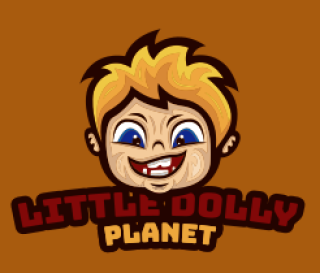 games logo image kid in clever face mascot