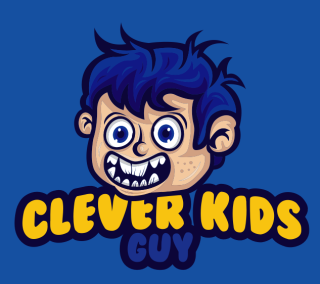 games logo online annoyed kid mascot