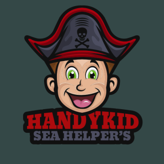 games logo maker pirate kid in happy face