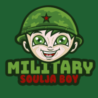 games logo icon little soldier boy mascot