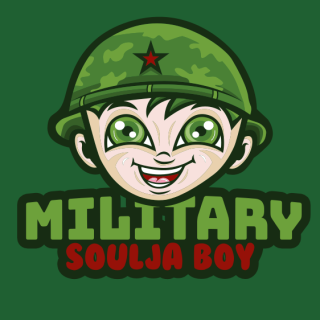cute little army boy mascot logo sample