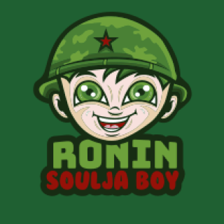 games logo icon little soldier boy mascot