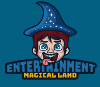 games logo boy magician wizard mascot