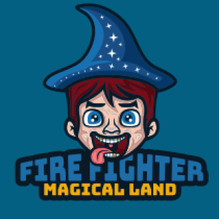 games logo boy magician wizard mascot