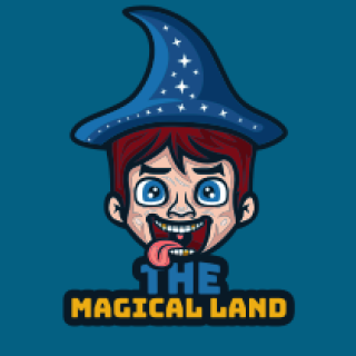 games logo boy magician wizard mascot