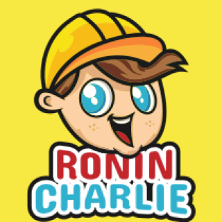 boy wearing construction hat mascot