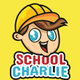 boy wearing construction hat mascot