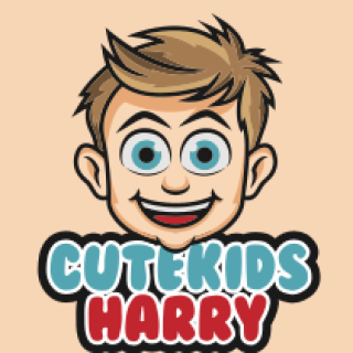 childcare logo icon happy face kid mascot