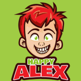 gaming logo crazy boy smiling