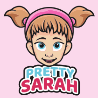 childcare logo girl in ponytail and hairband