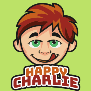 childcare logo boy with naughty face mascot