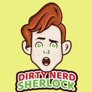 theater logo amazed face teen boy mascot