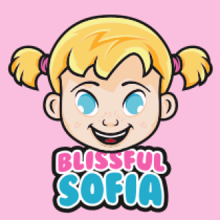 beauty logo icon smiling little girl mascot
