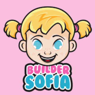 beauty logo icon smiling little girl mascot