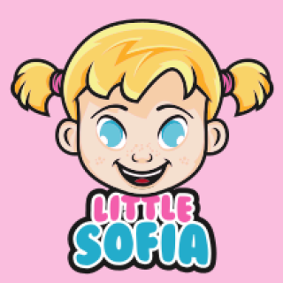 beauty logo icon smiling little girl mascot