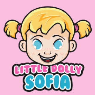 beauty logo icon smiling little girl mascot
